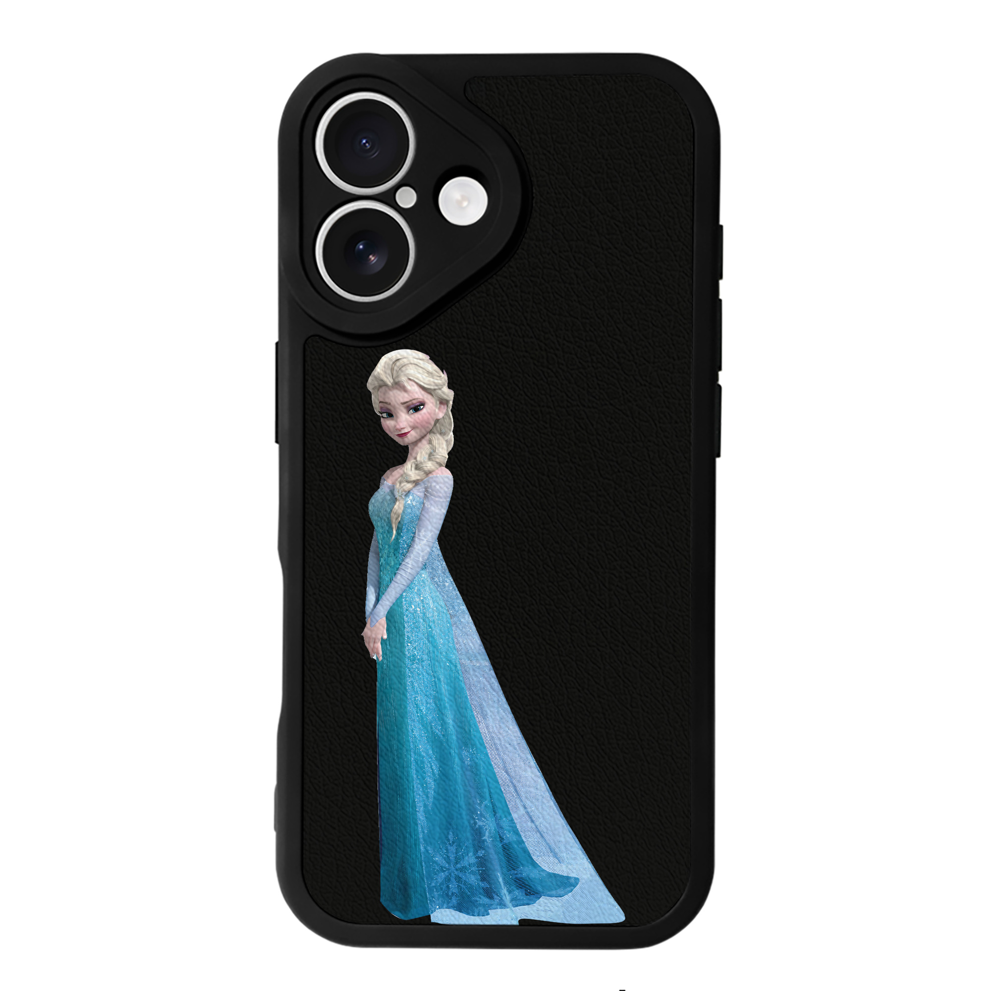 （画像用） アナと雪の女王 アンナ エルサ Frozen Anna Elsa 【iPhone 16シリーズ対応】シリコンスマホケース（レザー調） 材質：シリコン